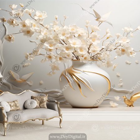 پوستر سه بعدی شیک برای سالن پذیرایی