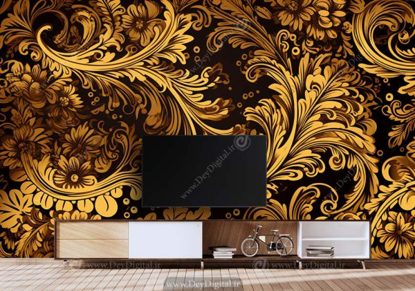 کاغذ دیواری سه بعدی پشت ال سی دی