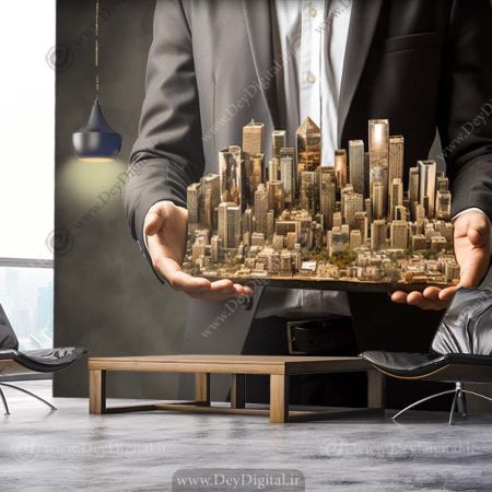 پوستر دیواری سه بعدی مشاور املاک