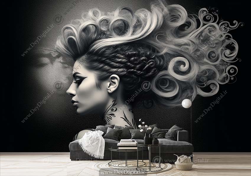 پوستر دیواری سه بعدی اسپرت پرتره