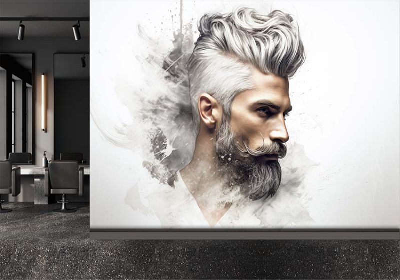عکس مدل مو برای پوستر آرایشگاه مردانه
