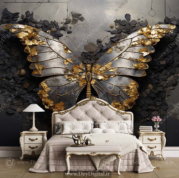 قیمت پوستر دیواری خاص با طراحی پروانه