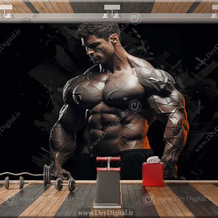 پوستر کاغذ دیواری سه بعدی gym