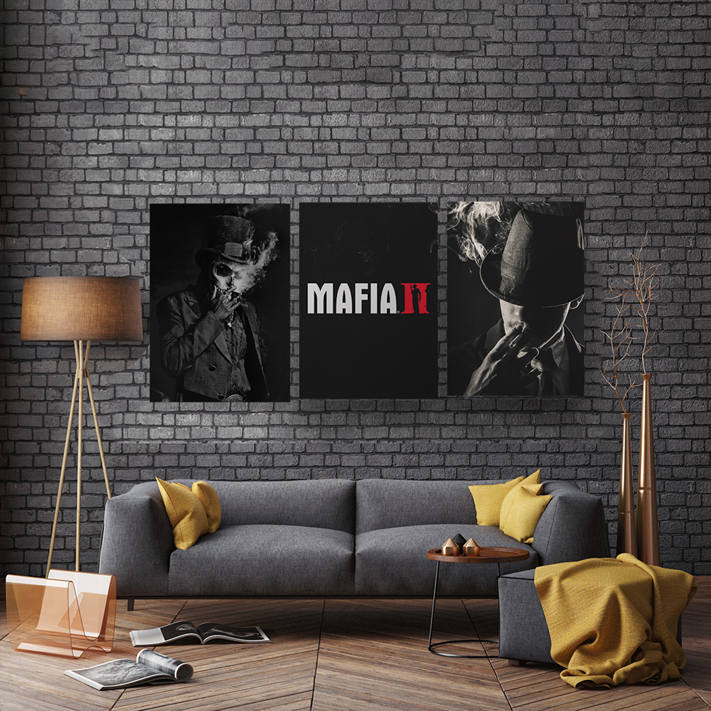 تابلو عکس مافیا MDF شاسی