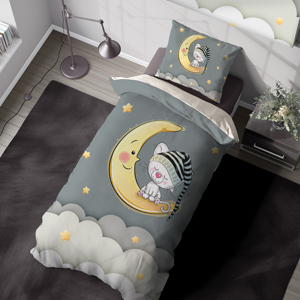 ست روتختی خرس روی ماه در ستاره ها