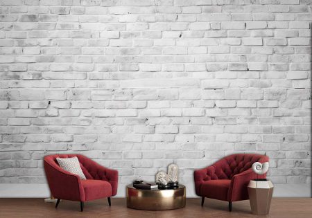پوستر دیواری دیوار آجری سفید