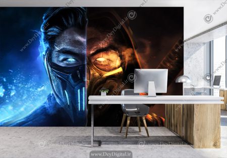 پوستر سه بعدی مورتال برای اتاق گیم