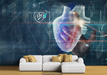 پوستر دیواری برای مرکز جراحی قلب و عروق