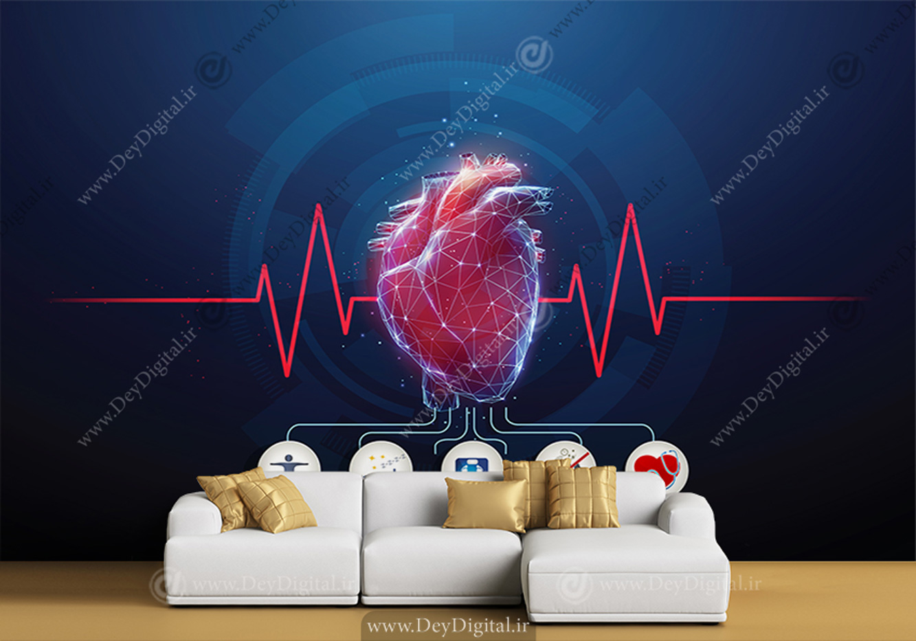 پوستر دیواری مطب متخصص قلب
