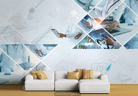 کاغذ دیواری سه بعدی برای بیمارستان قلب