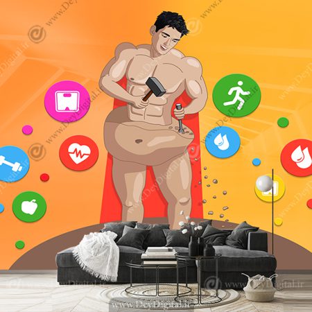 پوستر دیواری درمان چاقی برای مطب دکتر تغذیه