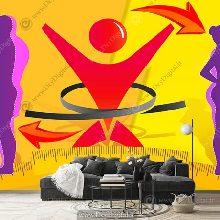 پوستر دیواری سه بعدی مطب دکتر تغذیه