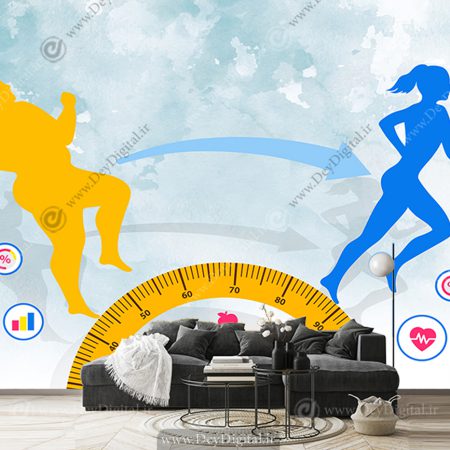 پوستر دیواری مرکز رژیم غذایی و تناسب اندام