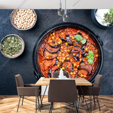 پوستر رستوران تصویر خورشت قیمه بادمجان