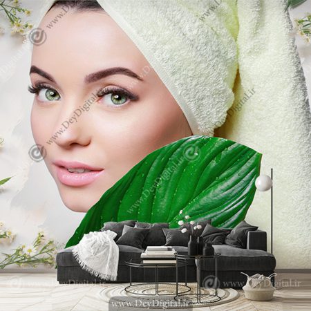 پوستر دیواری جوانسازی پوست برای کلینیک پوست و مو