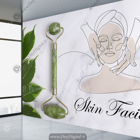 پوستر دیواری فشیال صورت برای کلینیک زیبایی پوست