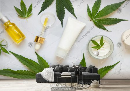 پوستر دیواری طرح محصولات مراقبتی پوست
