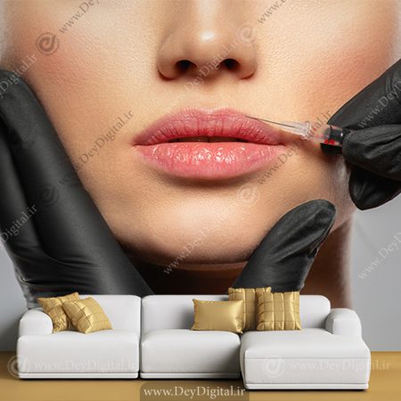 پوستر سه بعدی کلینیک زیبایی پوست طرح تزریق ژل
