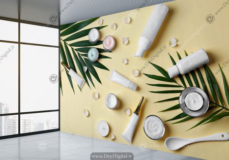 پوستر سه بعدی طرح کرم آبرسان مراقبتی پوست