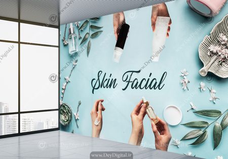 پوستر سه بعدی برای اتاق جوانسازی و مراقبت پوست