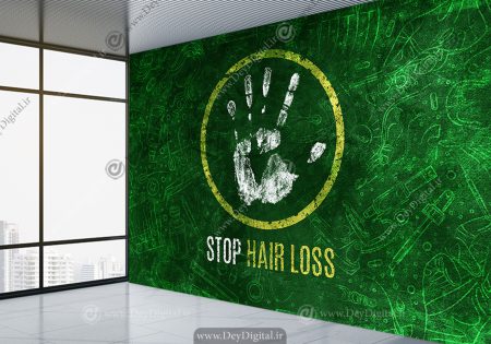 پوستر دیواری خلاقانه و شیک برای کلینیک کاشت موی سر