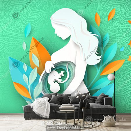 پوستر دیواری مفهومی برای مطب مامایی