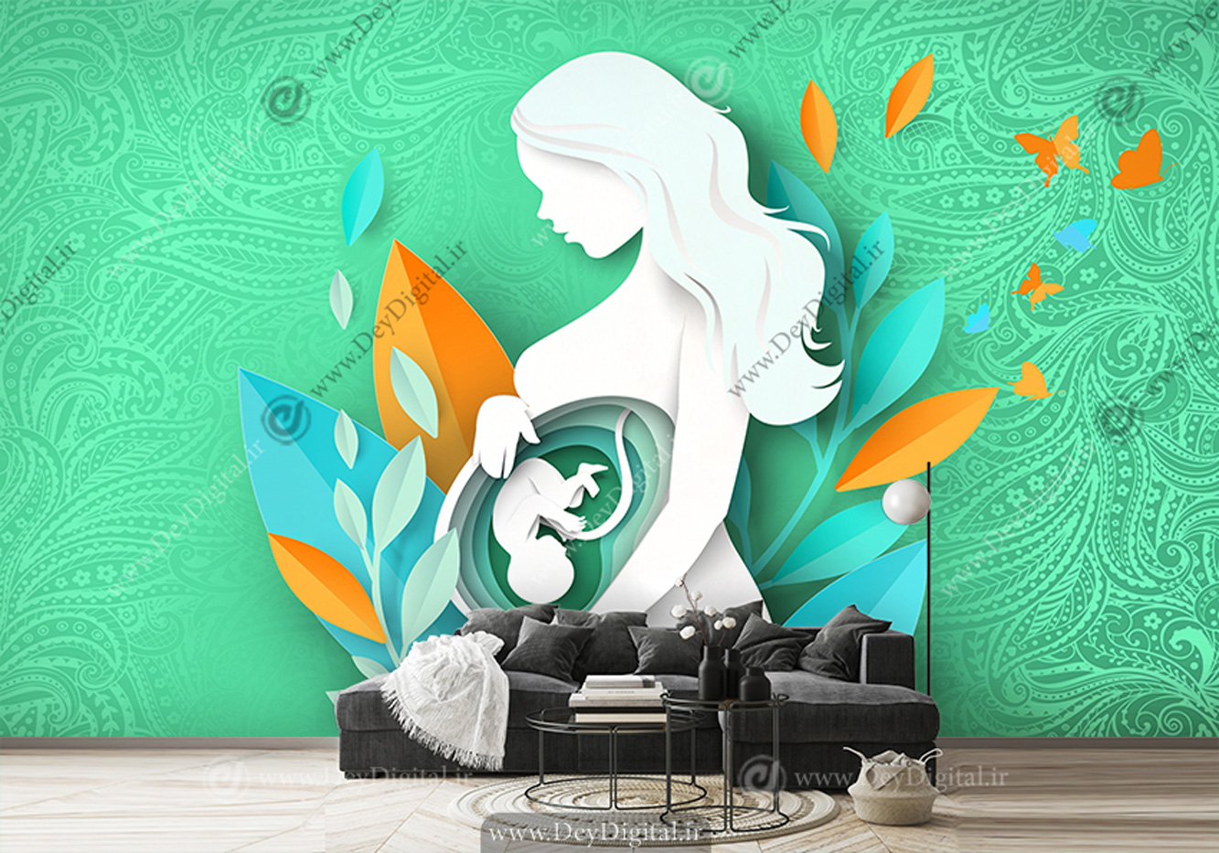 پوستر دیواری مفهومی برای مطب مامایی
