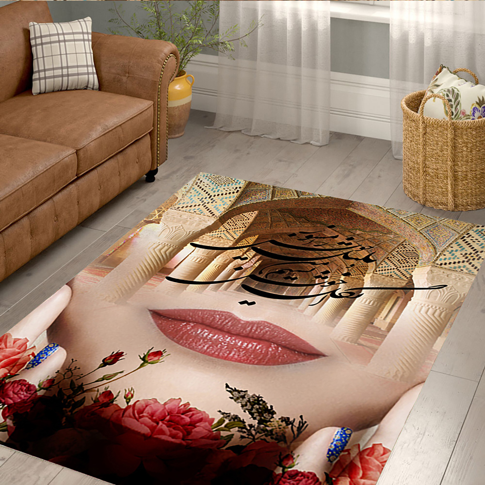 فرشینه سه بعدی مدرن طرح چهره