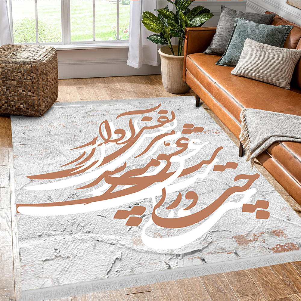 فرش سه بعدی طرح نقاشی خط