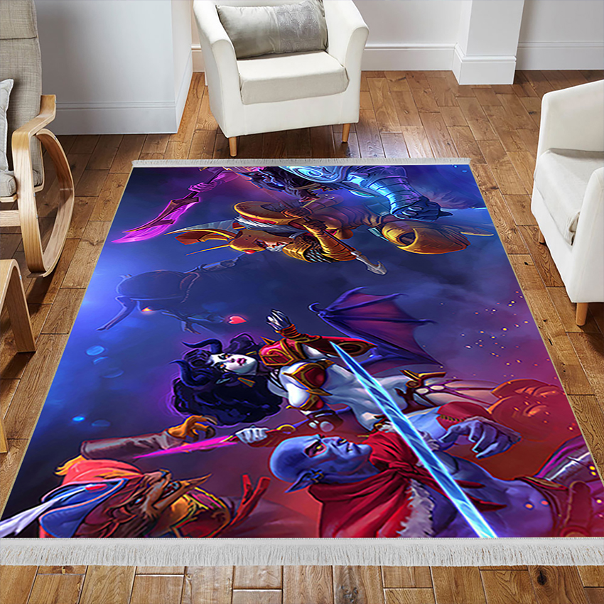 فرشینه سه بعدی مدل بازی dota2 برای اتاق گیمینگ