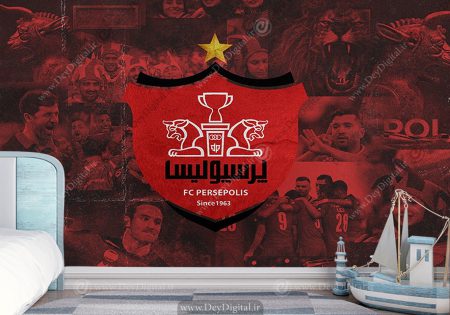 کاغذ دیواری اتاق پسر طرح پرسپولیس