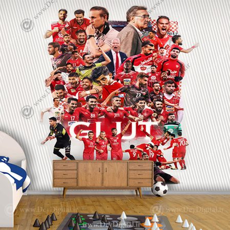 پوستر دیواری فوتبالی پرسپولیس طرح بازیکن های محبوب تیم