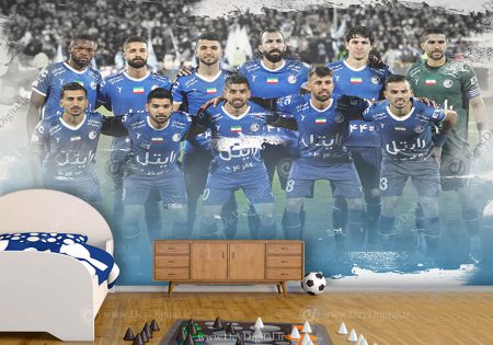 پوستر دیواری سه بعدی تیم فوتبال استقلال