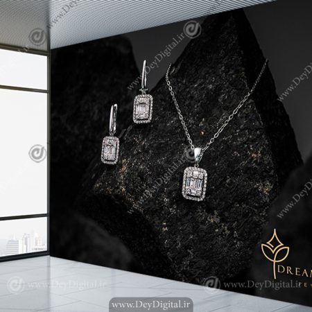 پوستر دیواری سه بعدی طرح سرویس طلا