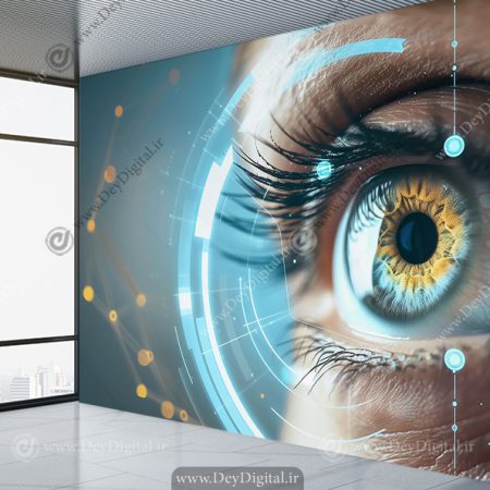 پوستر دیواری اپتومتریست طرح سه بعدی چشم