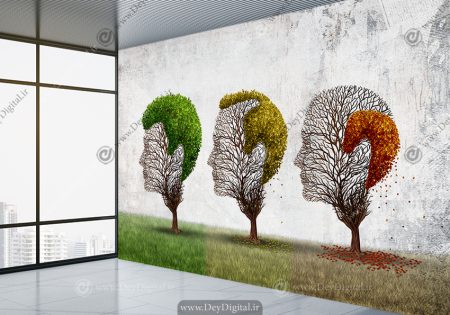 پوستر سه بعدی مفهومی برای مرکز کاشت مو