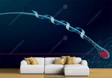 پوستر سه بعدی کاشت مو طرح تار مو