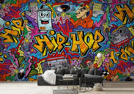 پوستر دیواری موسیقی هیپ هاپ برای آموزشگاه
