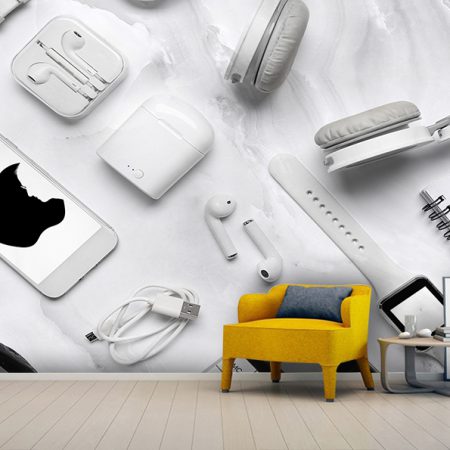 کاغذ دیواری سه بعدی ساده برای مغازه موبایل فروشی