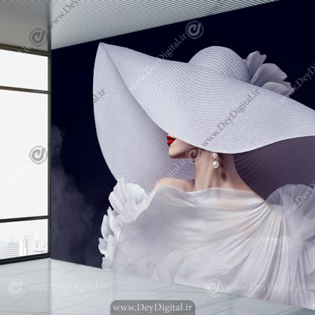 پوستر سه بعدی عروس کلاهی برای مزون