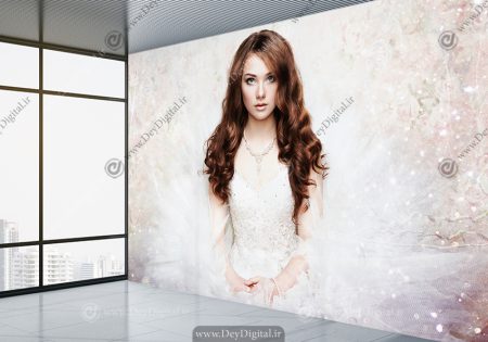 کاغذ دیواری سه بعدی طرح فانتزی عروس