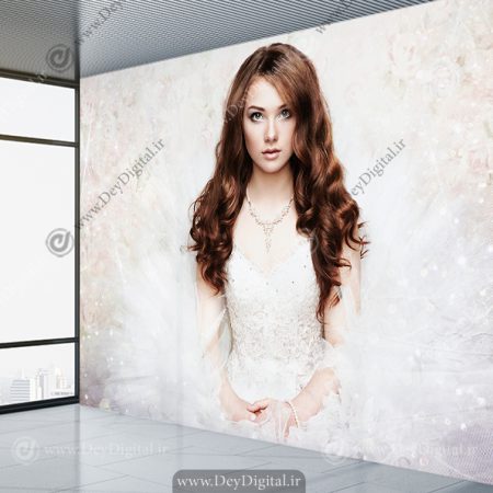 کاغذ دیواری سه بعدی طرح فانتزی عروس