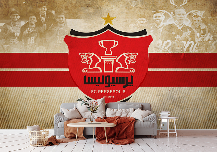 پوستر سه بعدی تیم فوتبال پرسپولیس