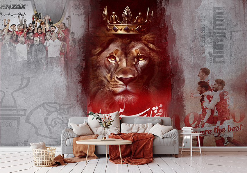 پوستر دیواری فوتبالی طرح پرسپولیس