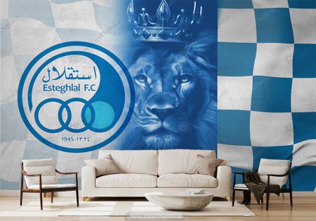 پوستر دیواری اتاق پسرانه طرح فوتبالی باشگاه استقلال