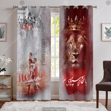پرده پانچی طرح تیم پرسپولیس