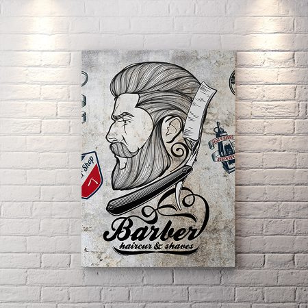 تابلو آرایشگاه مردانه لوکس