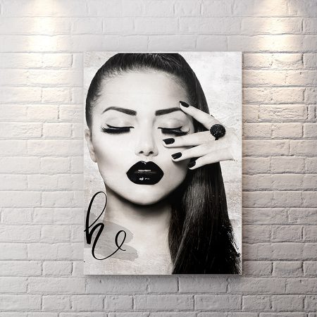 تابلو شاسی طرح چهره برای آرایشگاه زنانه