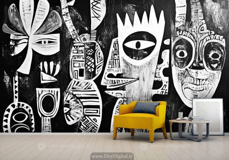 پوستر دیواری طرح اسپرت نقاشی کوبیسم