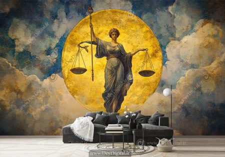 پوستر دیواری سه بعدی طرح گنگ مجسمه آزادی آمریکا